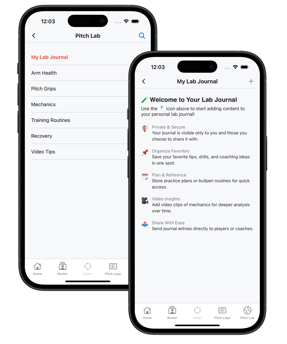Personal Journal + Shared Content screenshot